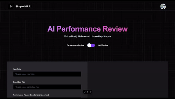 AI Performance Review